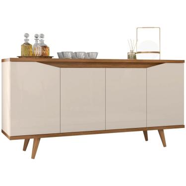 Imagem de Balcao Buffet 50454 Pes Madeira 160cm Off White Cedro Dcasa