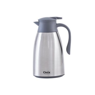 Imagem de Garrafa Térmica Aço Inox Bule Com Gatilho 1 Litro