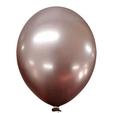 Imagem de Balão Cromado Alumínio Rose Gold - 9 Polegadas - 25 Unidades