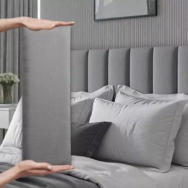 Imagem de Cabeceira Cama Box Casal Dubai Kit C/ 7un Modulo Adesivo - MHS DECOR, 