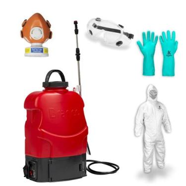 Imagem de Pulverizador Bateria Lítio BPC20BL + Oculos Ampla Visao Com Valvula Rã