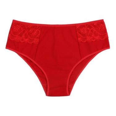 Imagem de Calçola Plus Size Renda Lisa Cotton Forro 100% Algodão - Zilma, GG (ve