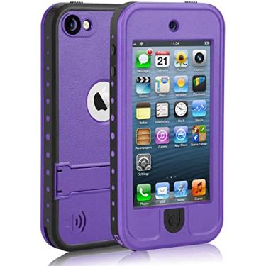 Imagem de Capa impermeável para iPod Touch 7/6/5 à prova de choque e à prova de poeira, capa protetora de corpo inteiro resistente para natação, esportes ao ar livre, chuva, neve - compatível com iTouch 5ª/6ª