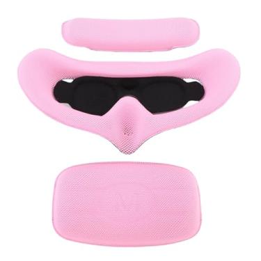 Imagem de Goshyda Óculos Voadores Cushion Cushion Cushion, Almofada de Olho de Esponja Macia Com Bloqueio de Luz para Avata 2 óculos 3, Confortável, Respirável, Ergonômico (Rosa)