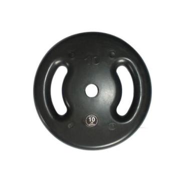 Imagem de Anilha de Ferro Fundido Injetada Alça Lateral 10,0Kg - OUTRAS MARCAS