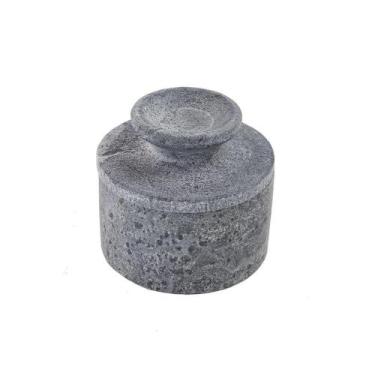 Imagem de Manteigueira Francesa Servir Decorar Pedra De Sabão 12cm - INDUSTRIA S