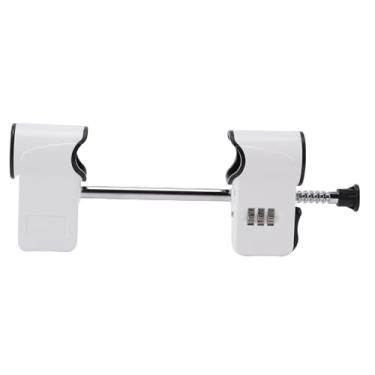 Imagem de Diydeg Fechadura com código para porta dupla, haste retrátil com senha de 3 dígitos, barra de segurança em aço-liga, travas em formato de U para maçanetas duplas, maçanetas e