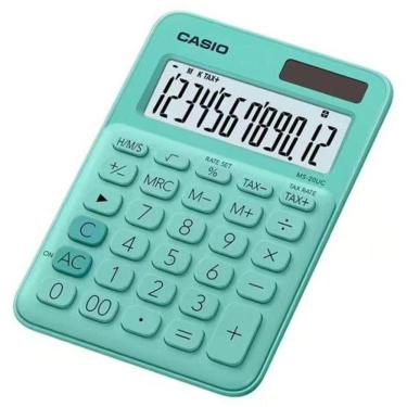 Imagem de Calculadora De Mesa Casio Ms20uc 12 Dígitos Verde