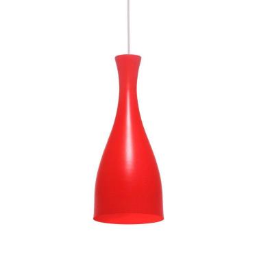 Imagem de Lustre Pendente Taschibra Td 1003 E27 Bivolt Vermelho Fosco