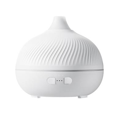 Imagem de Wswqop Difusor de óleos essenciais umidificador prático moderno controle de tempo umidificador de ar portátil de névoa para sala de estar, Branco
