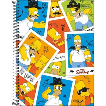Imagem de Caderno Simpsons TILIBRA Universitário ESPIRAL - 1 Matéria 80 Folhas (Quadros)