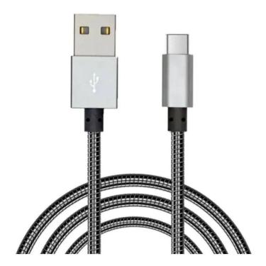 Imagem de Cabo Carregador Usb C Tipo C Metal Super Reforçado Type C Kingo