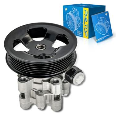 Imagem de PHILTOP Bomba de direção hidráulica 21677 com polia, adequada para Tacoma 3,5L 2016-2022, substitui OE 6933, 3330, 4431004200, 4431004200, 21677, 21677, 21677, 21677, 21677, 21677, 2167 7, 6282