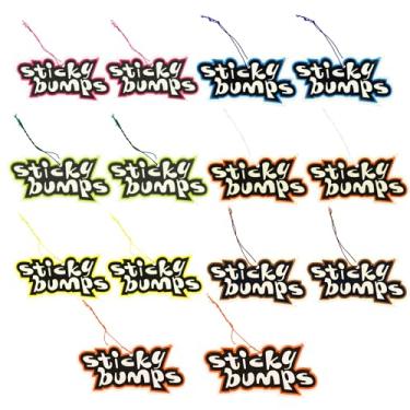 Imagem de Sticky Bumps Aromatizador de ar para carro, pacote variado, 14 unidades | 7 aromas (2 cada) | banana, laranja, manga, mirtilo, pina colada, fruta tropical, kiwi e coco | Fragrância de longa duração
