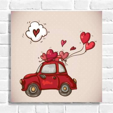 Imagem de Quadro Decorativo Carro Amoroso - Arte Aqui, 20x20cm