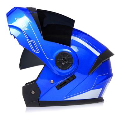 Imagem de Capacete De Motocicleta Flip-up Modular Capacetes De Moto Dot/Ece Aprovado Capacete Integral Crash Scooter Capacete Viseiras Duplas Flip Up Capacetes De Motocicleta Para Homens Mul, L, S/55-56CM