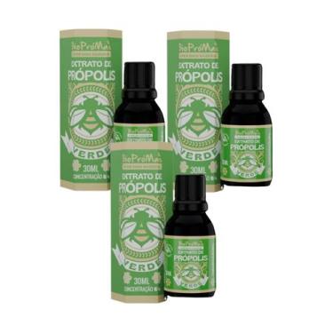 Imagem de Kit 03 Extratos de Própolis Verde 30ml cada Bio ProMais