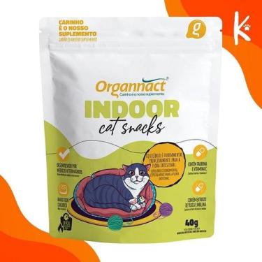 Imagem de Suplemento Indoor Cat Snacks para Gatos 40g - Organnact