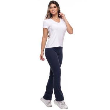 Imagem de Calça Bailarina Feminina Fitness Confort Marinho - Anistia Modas, P