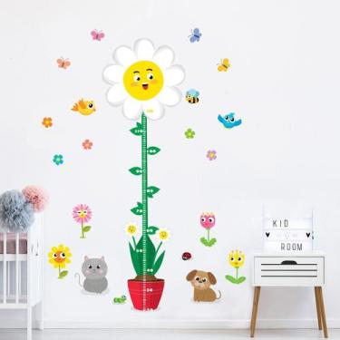Imagem de Régua de Crescimento Infantil Flores - TaColado.