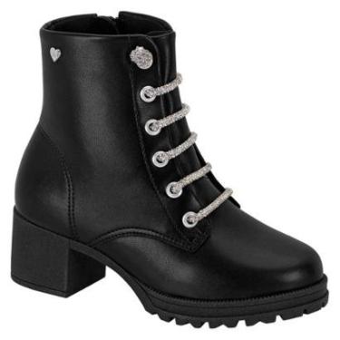 Imagem de Bota Molekinha 2178.106 Coturno Salto Grosso Tratorado Infantil-Feminino