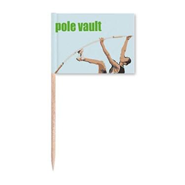 Imagem de Polo Vault Field Eventos Art Déco Presente Moda Palito Bandeiras Marcador Topper Decoração de Festa
