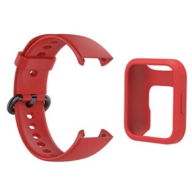 Imagem de Pulseira + capa protetora compatível com Redmi Mi Watch 2 Lite Cor: Vermelha