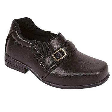 Imagem de Sapato Social Infantil Menino Elástico e Fivela Preto