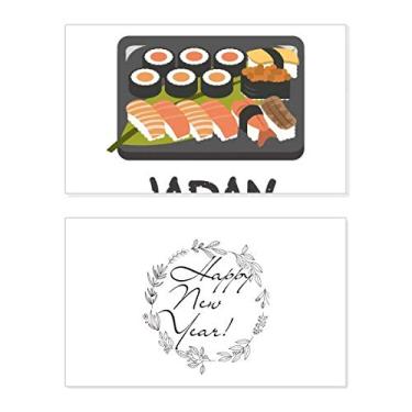 Imagem de Caixa de sushi tradicional japonesa para festivais de ano novo, cartão de felicitações, mensagem de abençoamento presente