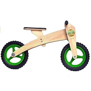 Imagem de Bicicleta de Madeira Woodbike - 3 Estágios - Woodline - Verde - Camará