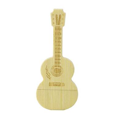 Imagem de 128 GB Bamboo Guitar Modelo Pen Drive USB Flash Drive USB Flash Disk Memory Stick USB Drive USB Stick USB Flash Card Thumb Drive USB Disk