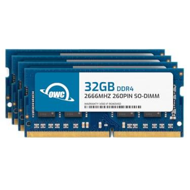 Imagem de OWC 128 GB (4 x 32 GB) PC21300 DDR4 2666 MHz 260 pinos SO-DIMMs Atualização RAM compatível com 27 iMac com Retina 5K (início de 2019 e acima) e PCs compatíveis (OWC2666DR4S128S)