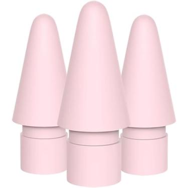Imagem de Tucana Pontas de caneta de substituição compatíveis com iPad Pencil 1ª e 2ª geração (pacote com 3) (rosa)