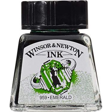 Imagem de Winsor & Newton Drawing Inks Tinta para Desenho, Verde (Emerald), 14 ml