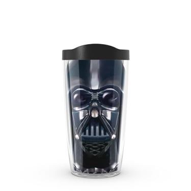 Imagem de Tervis Copo isolado de parede dupla Star Wars Made in USA mantém as bebidas frias e quentes, 473 ml, Darth Vader