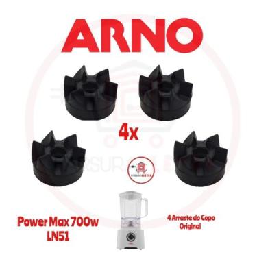 Imagem de Kit 4 Arraste do Copp Liquidificador Arno Power Max 700w LN51