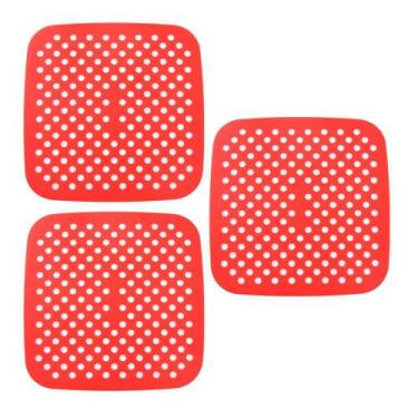 Imagem de Kit 3 Tapetes Airfyer Protetor Silicone Antiaderente 18Cm - Class Home