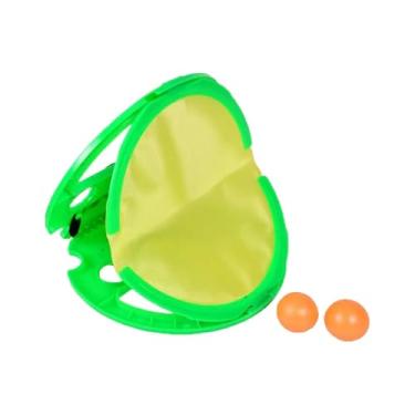 Imagem de Pegciuho Conjunto de Jogo de Raquete Infantil, Jogo de Arremesso de Bola, Jogo de Pinça de Mão para Captura Manual, Jogo de Arremesso, Brinquedo de Praia Ao Ar, VERDE