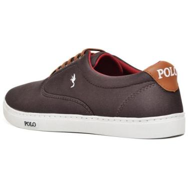 Imagem de Tenis Sapatenis Masculino Cano Baixo Adulto Polo Blu, Marrom, 46