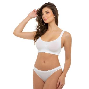 Imagem de Top Liso Básico Sem Bojo E Sem Costura Feminino Adulto Trifil Para Tre