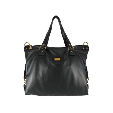 Imagem de Mala Bolsa De Viagem Topgrife Couro Preto