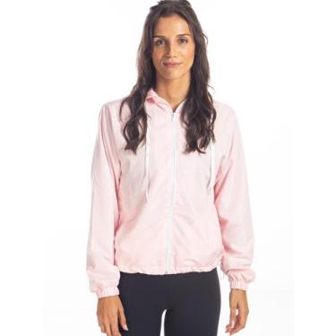 Imagem de Jaqueta Corta Vento Feminina Impermeável Lisa - UseCambiare, Rosa, M
