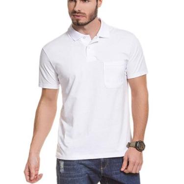 Imagem de Camiseta polo masculina malwee 4429, Branco, G