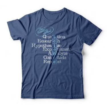 Imagem de Camiseta Método Científico Studio Geek, G, Azul genuíno