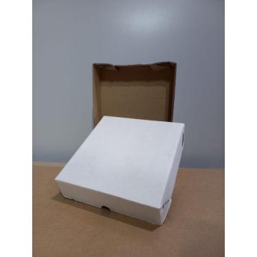 Imagem de caixa  salgado/doce 20x20x5 CM BRANCA FARDO C/ 50 UNIDADE - D'BOX