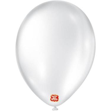 Imagem de Balão Cintilante N.090 Branco - Pacote com 25 Unidades - Sao Roque