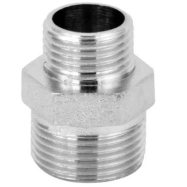 Imagem de Niple Com Redução 1/2 X 3/4 Metal Cromado - Redmag