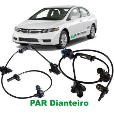 Imagem de Sensor de freio abs honda new civic 2006 á 2012 kit c/2 unidades diant