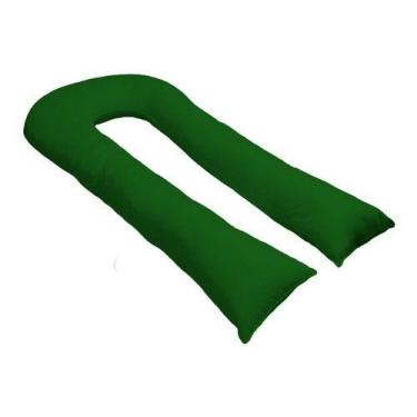Imagem de Travesseiro Gigante Formato U 140x70cm Happy Line, Verde