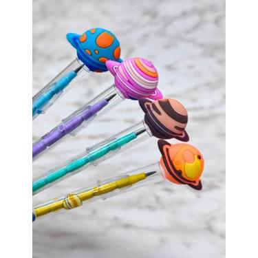 Imagem de KIT 12 Lapiseira Troca Ponta Lápis Refil Material Escolar Papelaria Fo